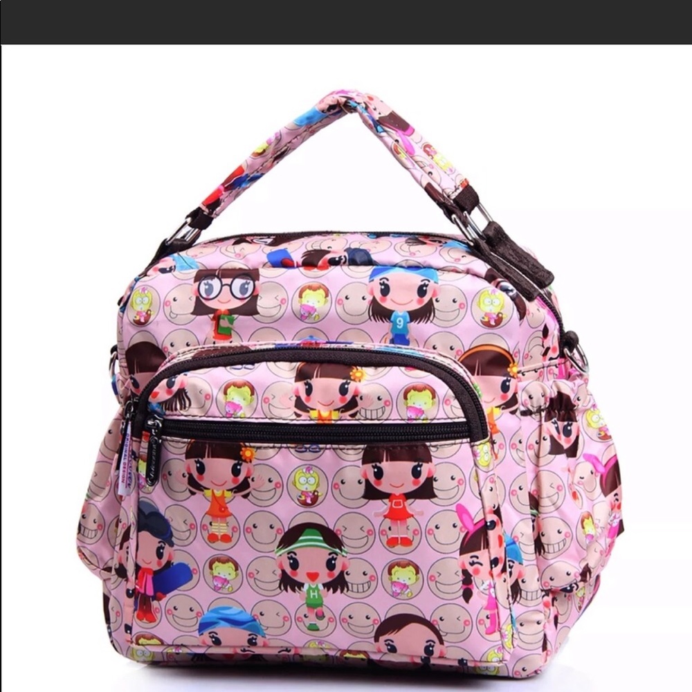 Waterproof Pink Nylon Harajuku Doll Handbag